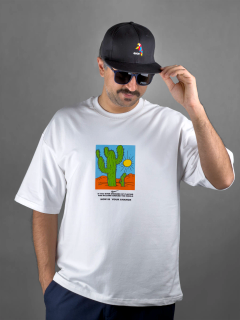 تیشرت باکسی CACTUS طرح کاکتوس - استایل خاص