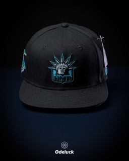 کلاه کپ بک فیت نیو ارا NY RANGERS EASTERN مشکی با گلدوزی مجسمه آزادی